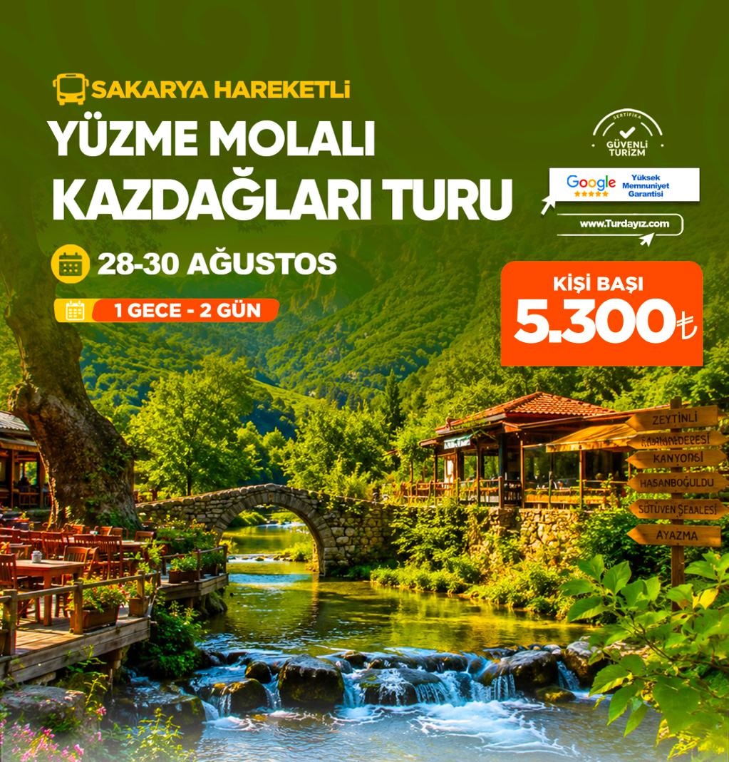 YÜZME MOLALI KAZDAĞLARI TURU