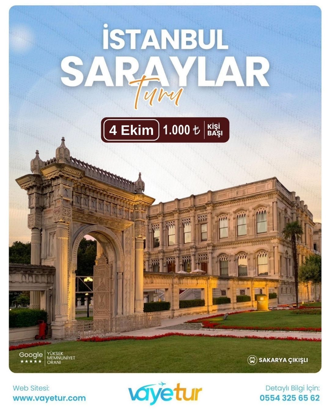 İSTANBUL SARAYLAR TURU