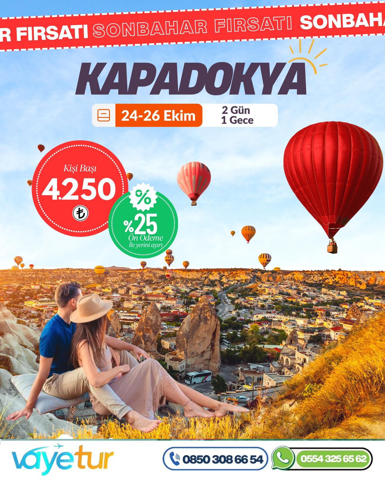 KAPADOKYA TURU 1 GECE 2 GÜN