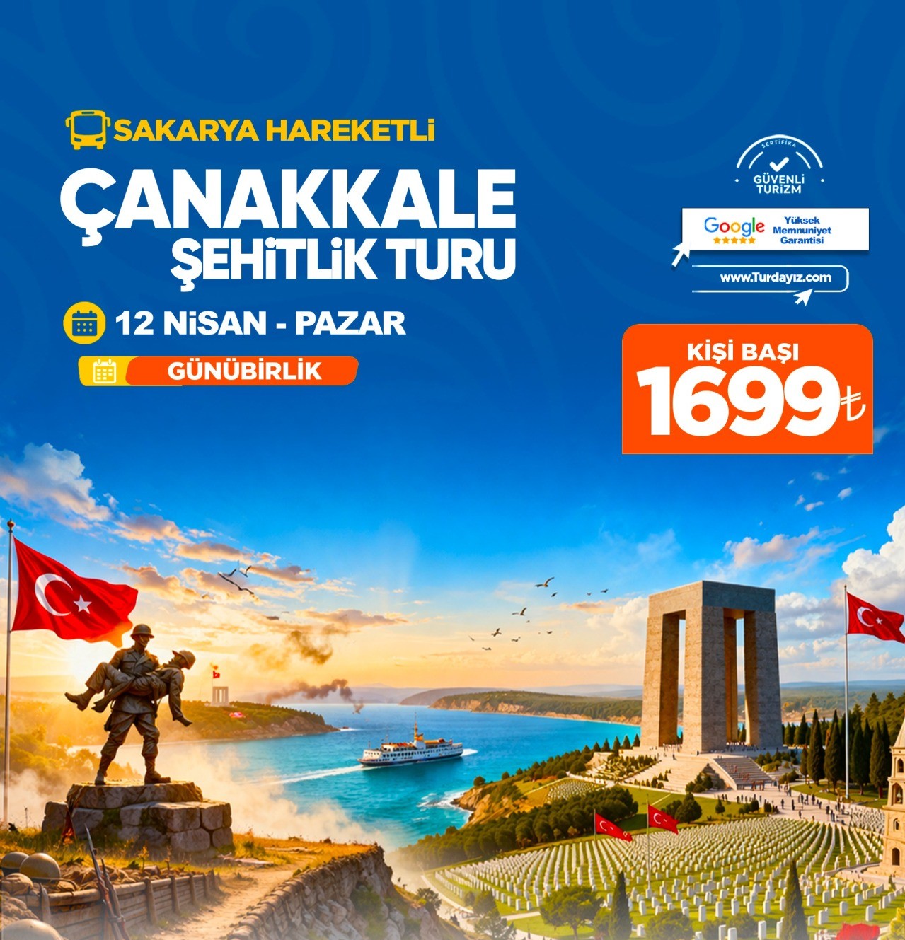 ÇANAKKALE ŞEHİTLİK TURU