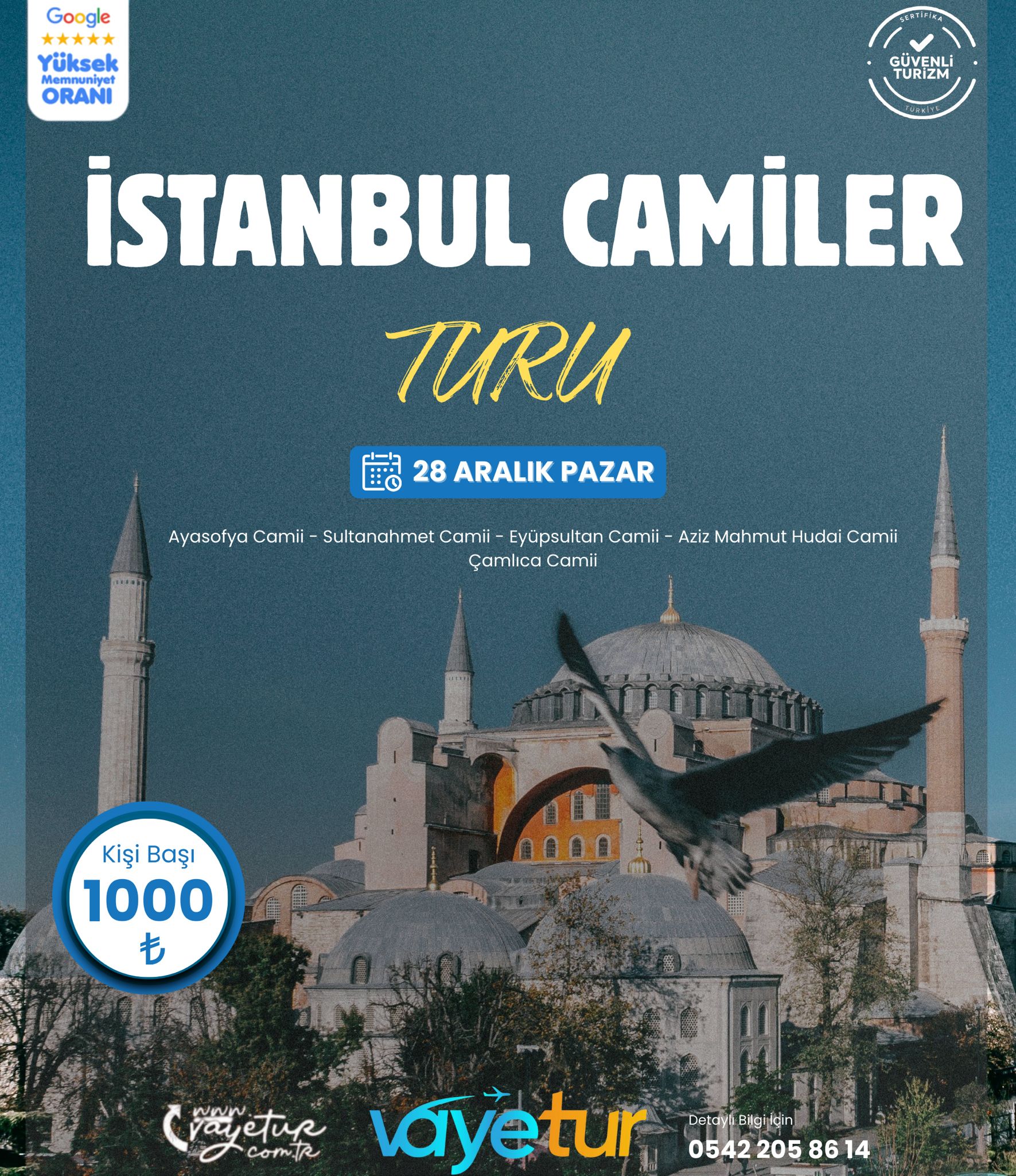İSTANBUL CAMİİLER TURUU